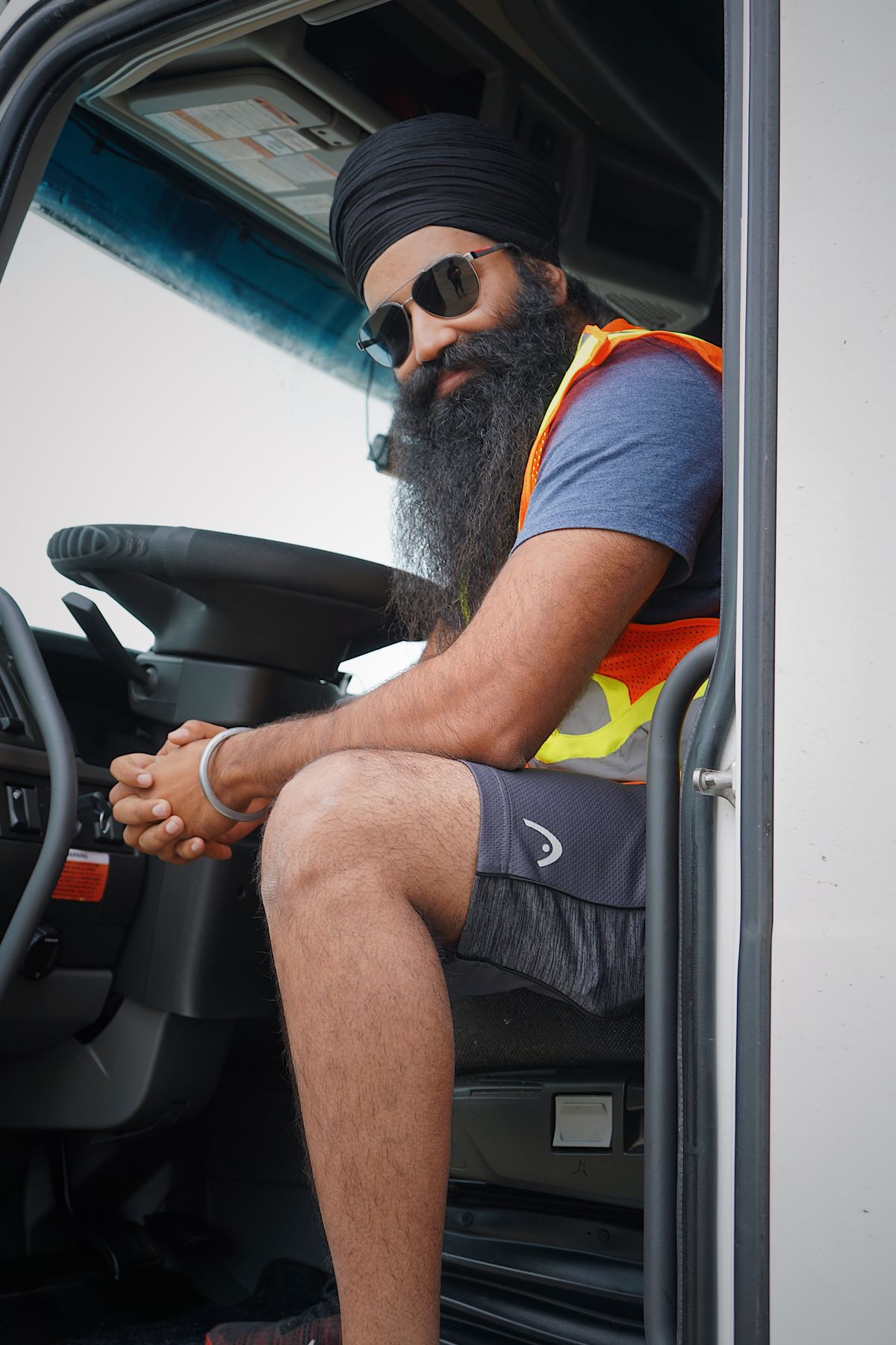 DEL Logistics driver with truck